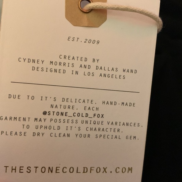 NWT Stone Cold Fox Melrose Gown in Black - Picture 6 of 7